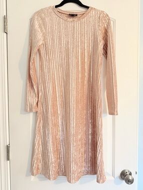 Rose Gold Velvet Dress